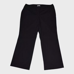 Dalia Collection Classic Black Wide-Leg Trousers Pants